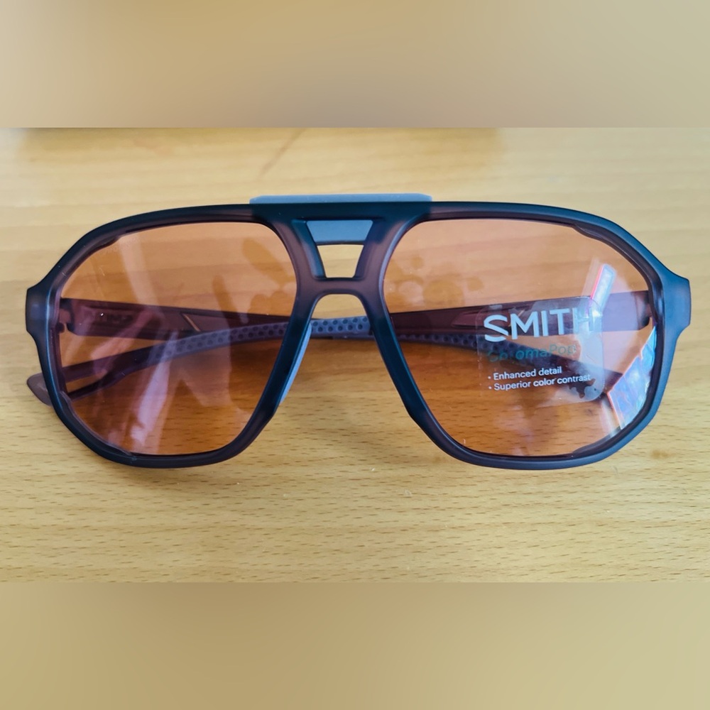Smith Truss Sunglasses - OS Matte Meteorite Crystal ChromaPop Low Light Rose NWT - Picture 5 of 7